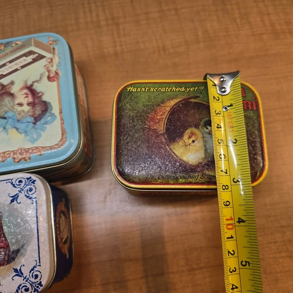 3 Retro Reproduction Bristol Ware Tins 1983 Bon Ami, Heinz, Nabisco Great Shape!